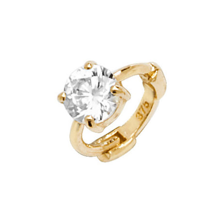 The Tiny Single Stone Huggie