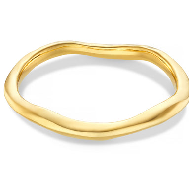 Polished Hammered Bangle