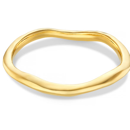 Polished Hammered Bangle